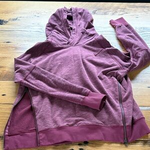 Lululemon Heathered Plum Side-Zip Athletic Hoodie - Size 12?